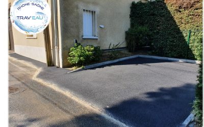 Enrobé de 50m2 – Aménagement d’une place de parking en enrobé à chaud à Ars/Formans (01480)