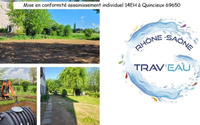 Mise en conformité assainissement individuel 14EH à Quincieux 69650