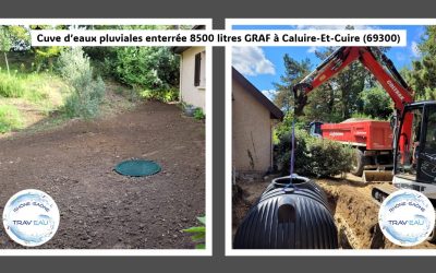 Cuve d&rsquo;eaux pluviales 8500 litres Caluire-Et-Cuire (69300)