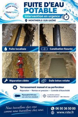 Reparation Fuite Eau Potable