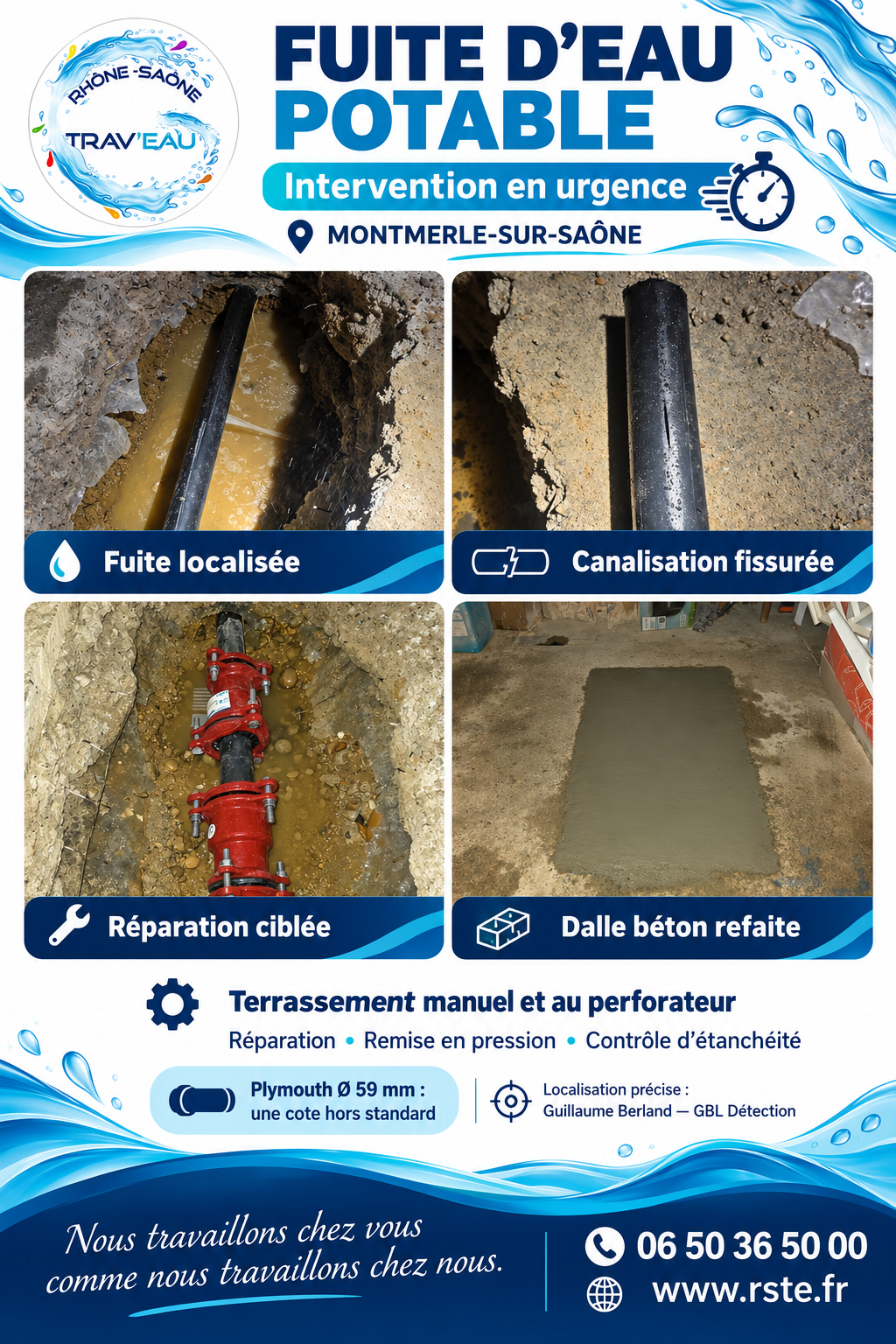 Reparation Fuite Eau Potable